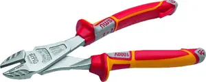 Cutting pliers NWS VDE Kraft-Seitenschneider 200 mm model 137-49-VDE-200, VDE insulated