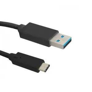 USB 3.2 Gen 1 A to USB-C cable 1.2 m — Qoltec (USB A to USB C, black)