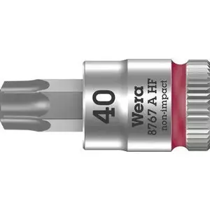 Bit socket Wera 05003371001 8767 A HF Torx TX 40 1/4" drive red