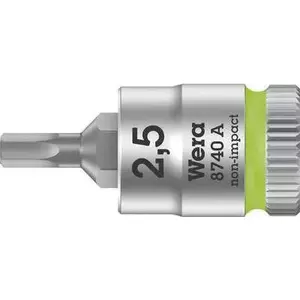 Socket wrench Wera 05003331001 2.5 x 28 mm hex bit