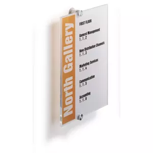 Durable Crystal Sign A4 прозрачный держатель для вывески, 210 x 297 мм