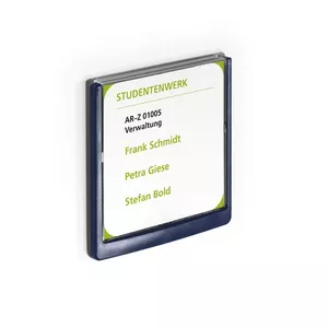 Label holder Durable Click Sign 149 x 148.5 mm, Blue — desk/wall sign holder