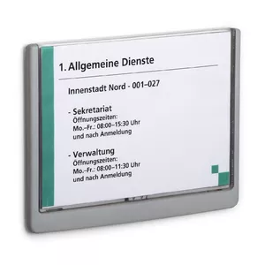 Sign holder Durable 486637 A5 Plastic Graphite