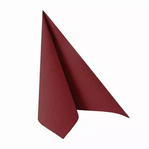 Paper napkins Papstar 11608, tissue paper Bordeaux, 400×400 mm, 50 pcs, 8.6 g, Nordic Swan Ecolabel