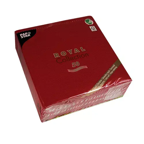 Paper napkins Papstar 11608 Bordeaux 400×400 mm Photo 3