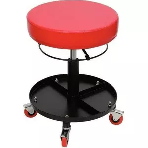Mobile stool ks tools 500.8030 height adjustable — workshop rolling seat with adjustable height