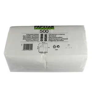 Paper napkins Papstar 12391 Tissue paper White 500 pcs