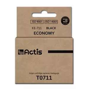 Картридж для печати ACTIS KE-711 совместимый с Epson T0711/T0891/T1001 черный 15 мл