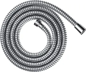 Dušas šļūtene hansgrohe METAFLEX 1.6 m (modelis 28266000) — elastīga metāla šļūtene roku dušām