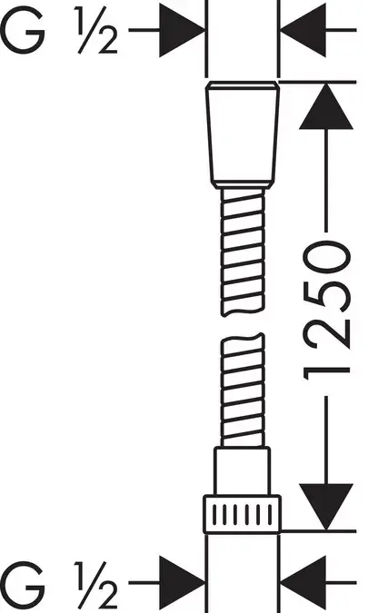 Шланг Hansgrohe Metaflex 1.25 м Photo 2