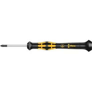 Отвёртка Wera ESD Kreuzschlitz 1550 PH Kraftform Micro 0 – антистатическая прецизионная Phillips