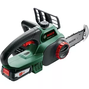 Cordless chainsaw Bosch UniversalChain 18 — 13.5 cm chain bar, 20 cm blade, 2.5 Ah battery, 3 kg