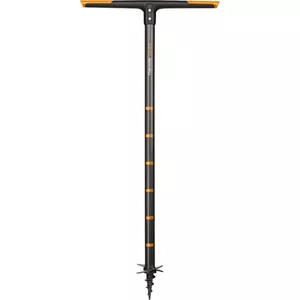 Drill Fiskars QuikDrill S — hand auger, 10 cm bit diameter, 1100 mm length, plastic handle, black