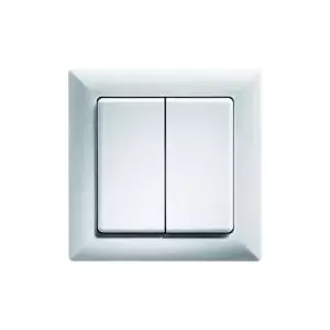 Wireless push button switch Eltako FT55-rw white