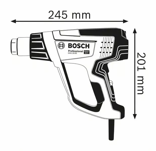 Тепловая пушка Bosch GHG 20-63 PROFESSIONAL Photo 2