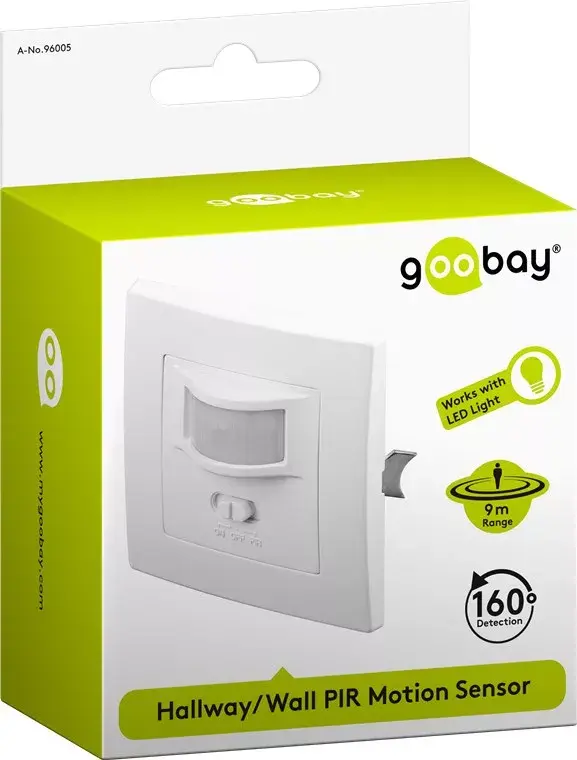 Sienas montāžas sensors Goobay White 96005 Photo 3