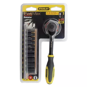 Stanley 11-Piece 1/4 Chrome Rotator Rachet Set