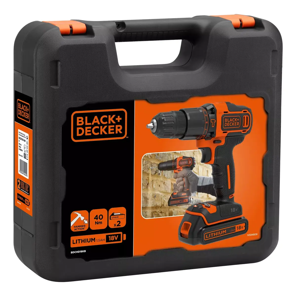 Drill Black & Decker BDCHD18KB-QW Photo 11