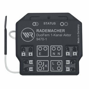RADEMACHER DuoFern Vienlīmeņa montāža Slēdžu darbināšanas mehānisms 1 kanāli