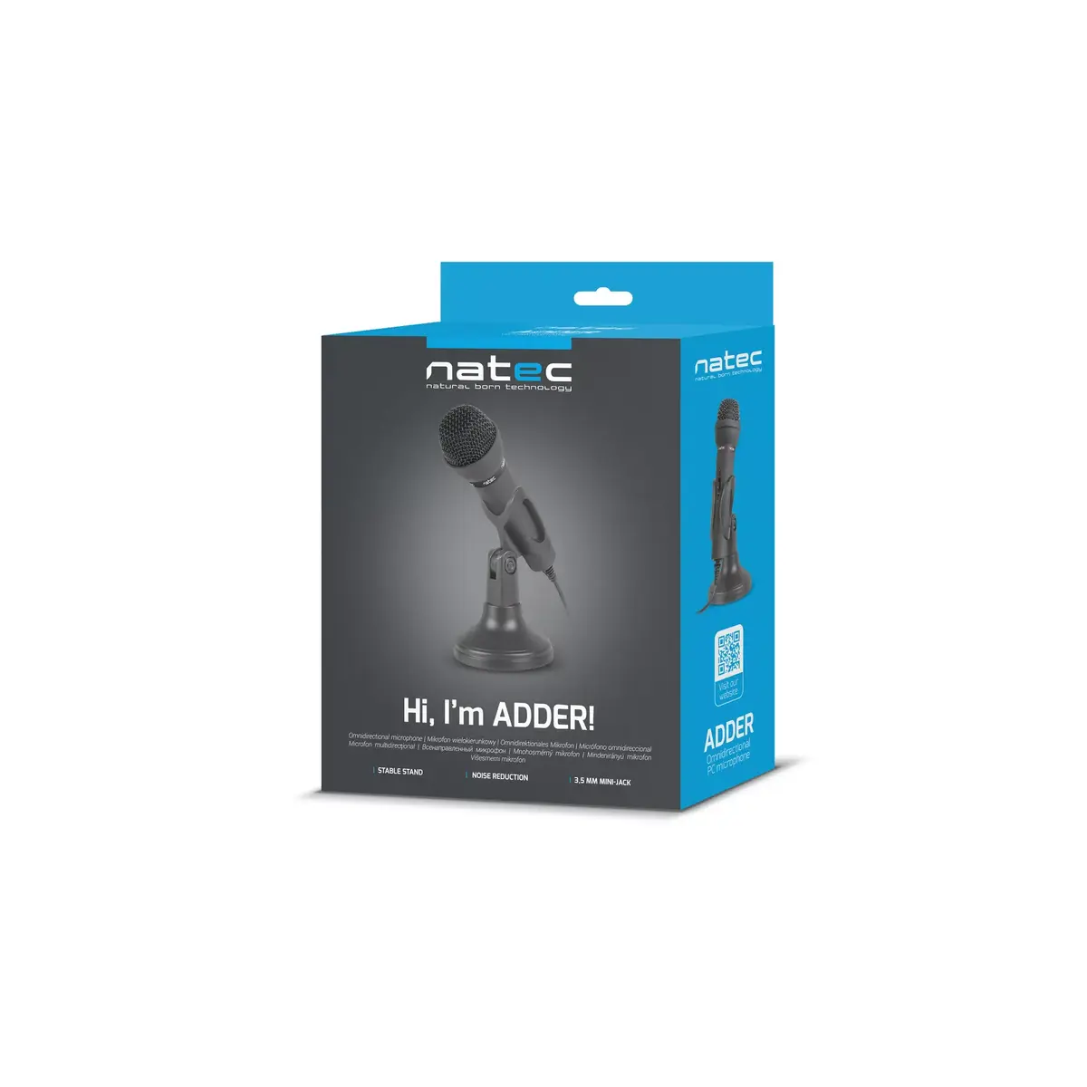 Конференц-микрофон NATEC ADDER Black Photo 9