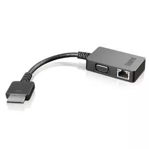 Lenovo 4X90J31060 kabeļu spraudņu pāreja OneLink+ VGA/RJ45 Melns