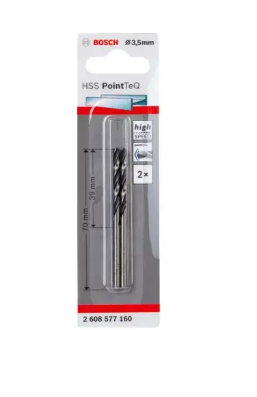 Сверло спиральное Bosch HSS PointTeQ Photo 2