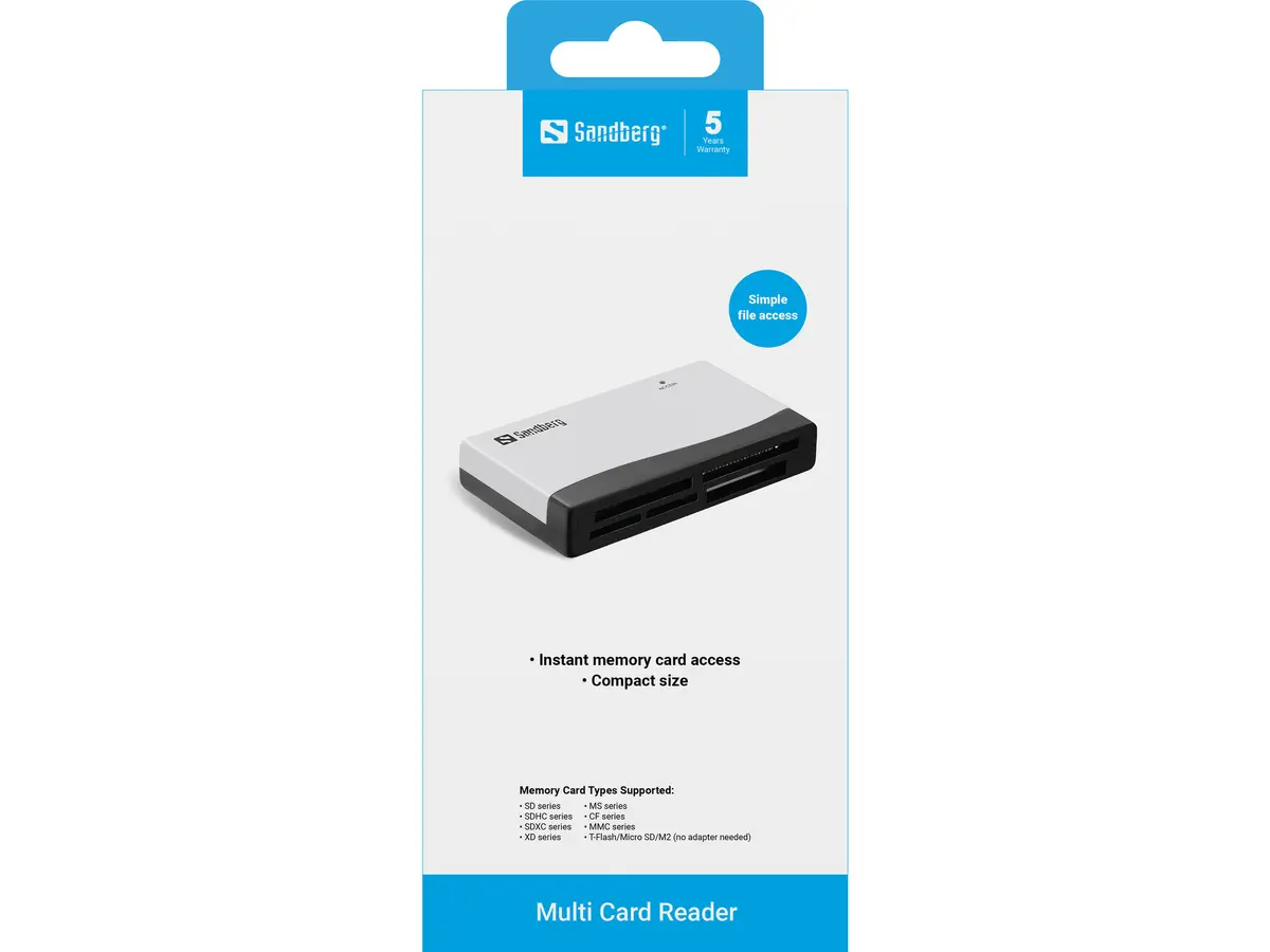 Sandberg Multi Card Reader USB karšu lasītājs Photo 2
