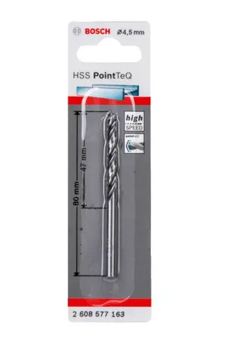 Сверло спиральное Bosch HSS PointTeQ Photo 2