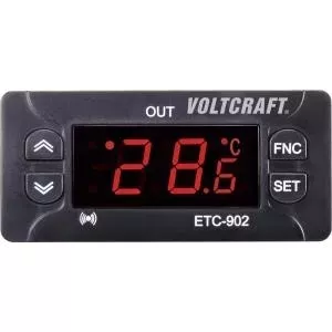 Temperature controller Voltcraft ETC-902, NTC/PTC input, -30 to 50°C range, relay output 10 A
