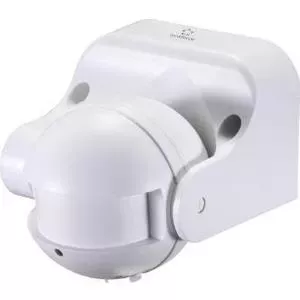 Wall-mounted motion sensor Renkforce 1362991 180° relay white IP44