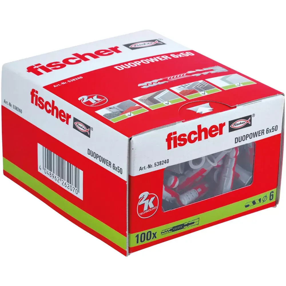 Sienas dībeļi Fischer DuoPower 100 gab Photo 2