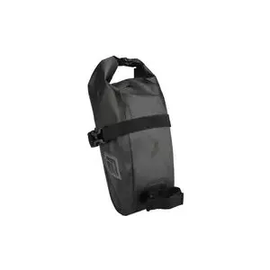 Bike saddle bag FISCHER Waterproof M — black, PVC material, under-seat storage