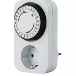 Ikdienas taimeris Bachmann 24h 1x Schuko 16A/230V~/3680W White