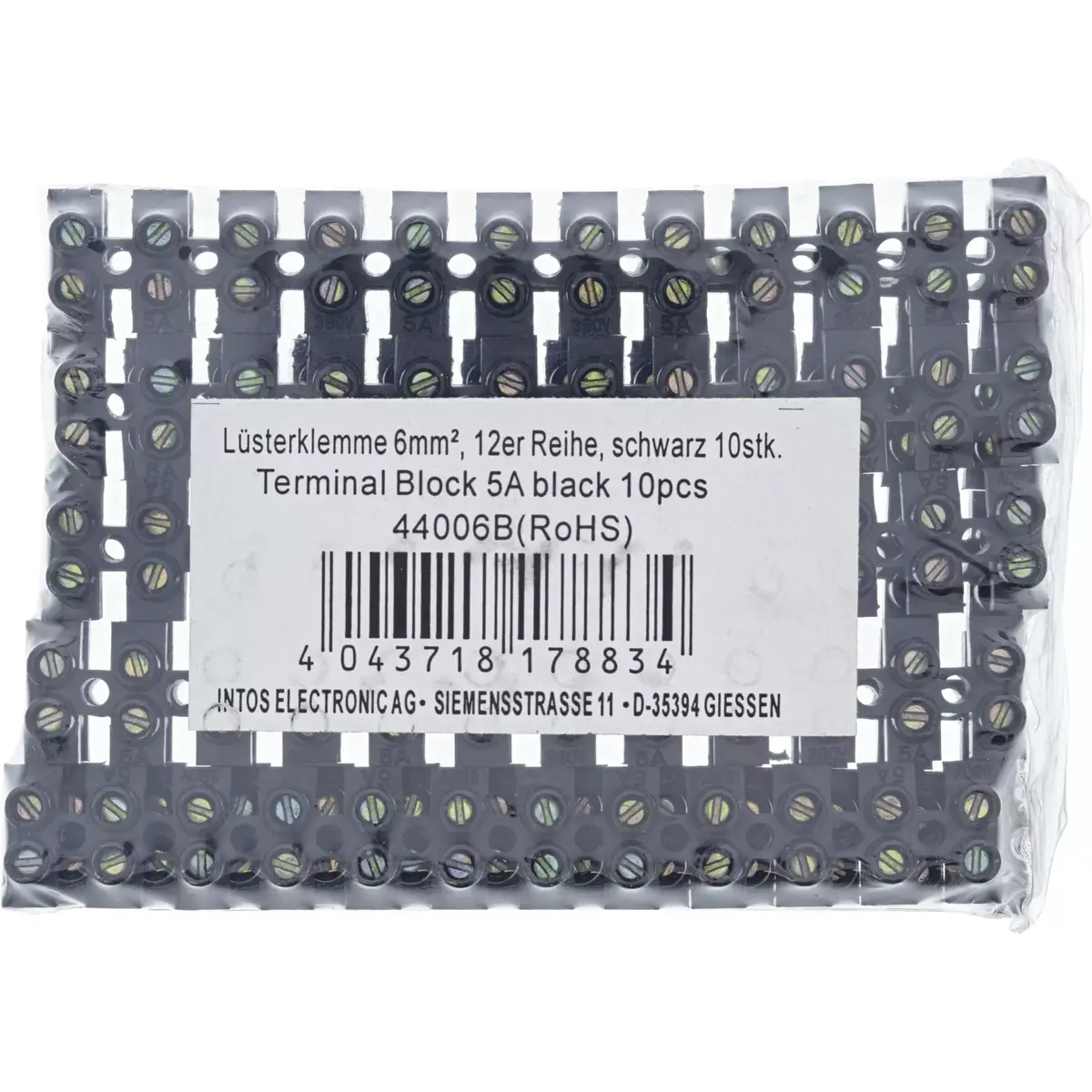 InLine terminal strip 12-port 6 mm² Photo 2