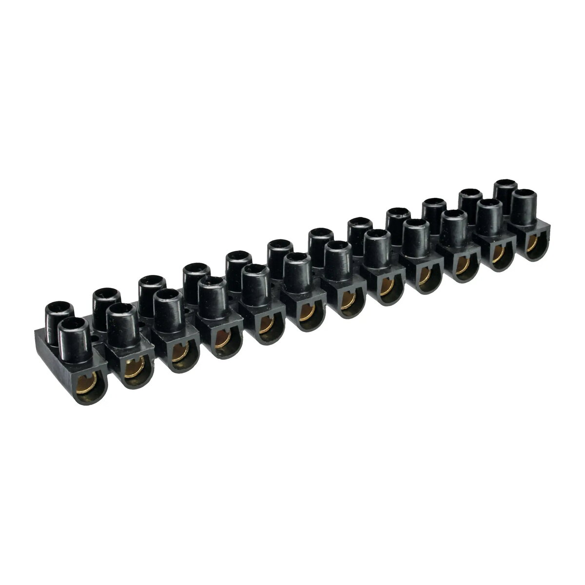 InLine Spaiļu josla 6mm² 12-portu melna