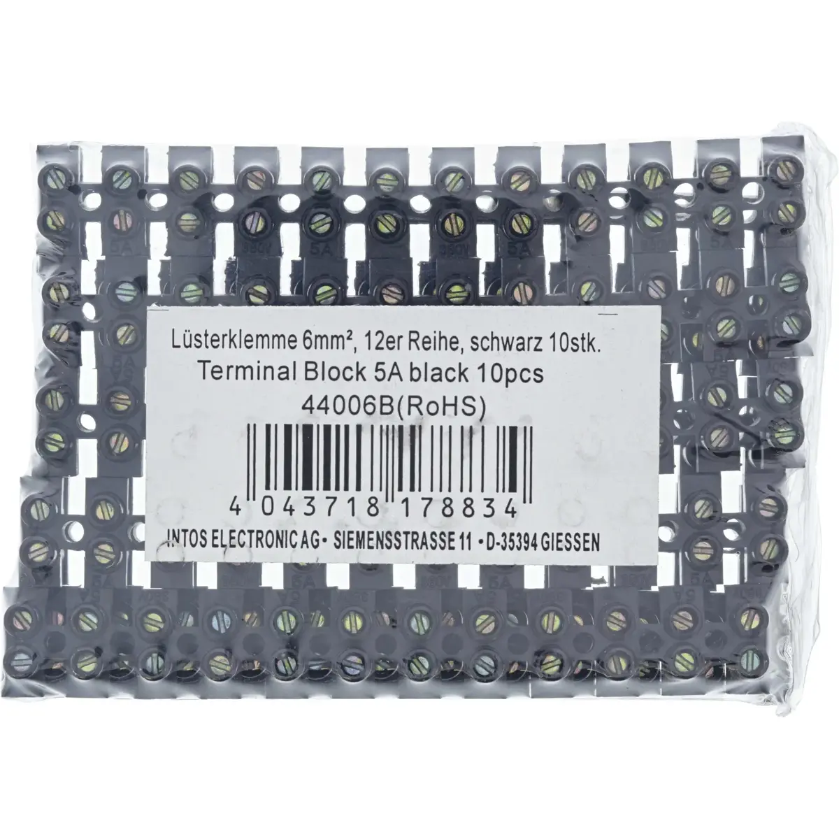 InLine Terminal Strip 6mm² 12 Port 44006B Photo 2