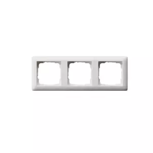 Рамка для установки, Gira Standard 55 White — термопластик, без винтов, 80,7×223,3 мм, толщина 11,4 мм