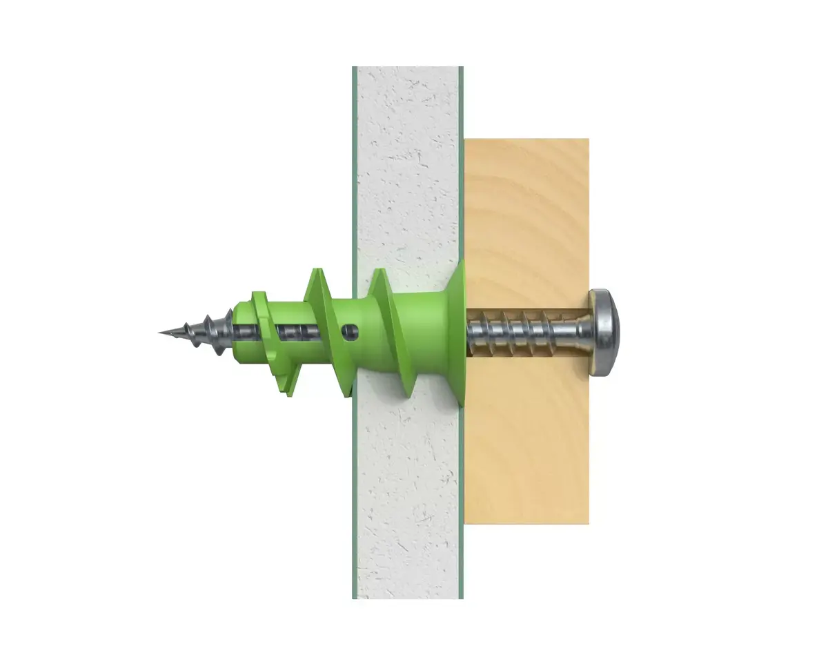 Fischer 524868 Screw Anchor Wall Plug Kit GK GREEN Photo 5