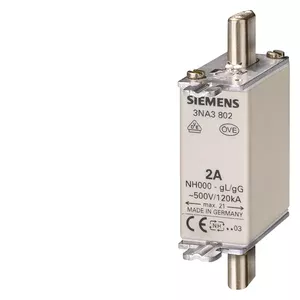 Предохранитель Siemens 3NA3824 NH000 80A 500V gG