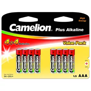 Alkaline AAA (LR03) batteries CAMELION 11044803 — pack of 8, single-use