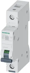 Siemens 5SL6125-6 Однополюсный автоматический выключатель 25 А 230 В 400 В IP20