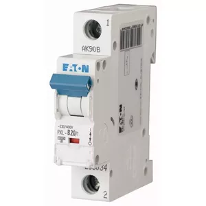 Eaton PXL-C20/1 Miniature Circuit Breaker, 20A, 230V, 1-Pole, C-Characteristic, 10kA