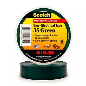 Tape Electrical 3M 35-GREEN-3/4