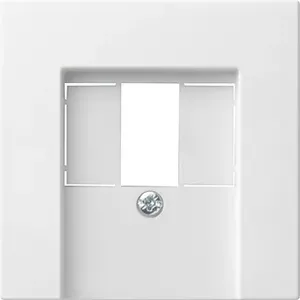 Wall plate / switch cover Gira 027603, white, conventional design, single-piece