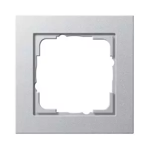 Virskārta GIRA E2 Aluminium bezskrūvju termoplastmasa 80.8×80.8×9.3 mm