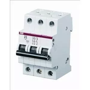 ABB S203-B6 Miniature Circuit Breaker, 3-Pole, 6A, B-Characteristic, 6kA