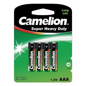 Vienreizējā baterija Camelion R03P-BP4G AAA Cinka-ogleklis