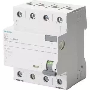 Устройство защитного отключения Siemens 5SV3444-6, 4-полюсное, 40А, 400В, тип A