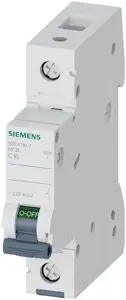 Siemens 5SL4116-7 Однополюсный автоматический выключатель 16 А 230 В 400 В IP20