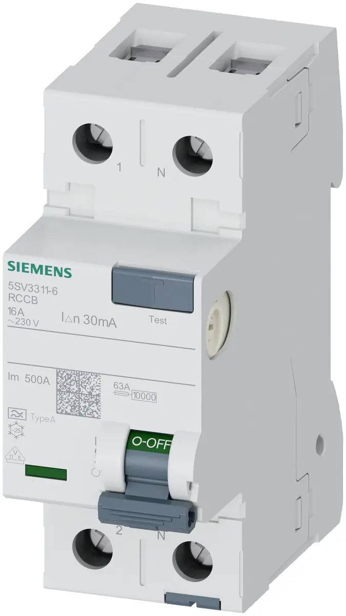 Siemens 5SV3311-6 Drošības slēdzis 2P 16